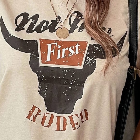 WOMENS NOT MY RODEO TEE SHIRT - Picture 3 of 4